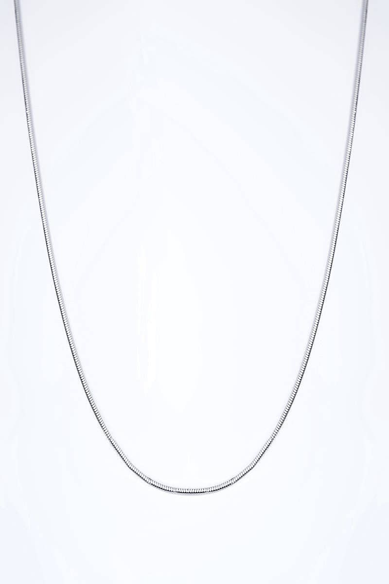 Tynd Halskæde 40 cm i rustfrit stål - Sølv eller Guld