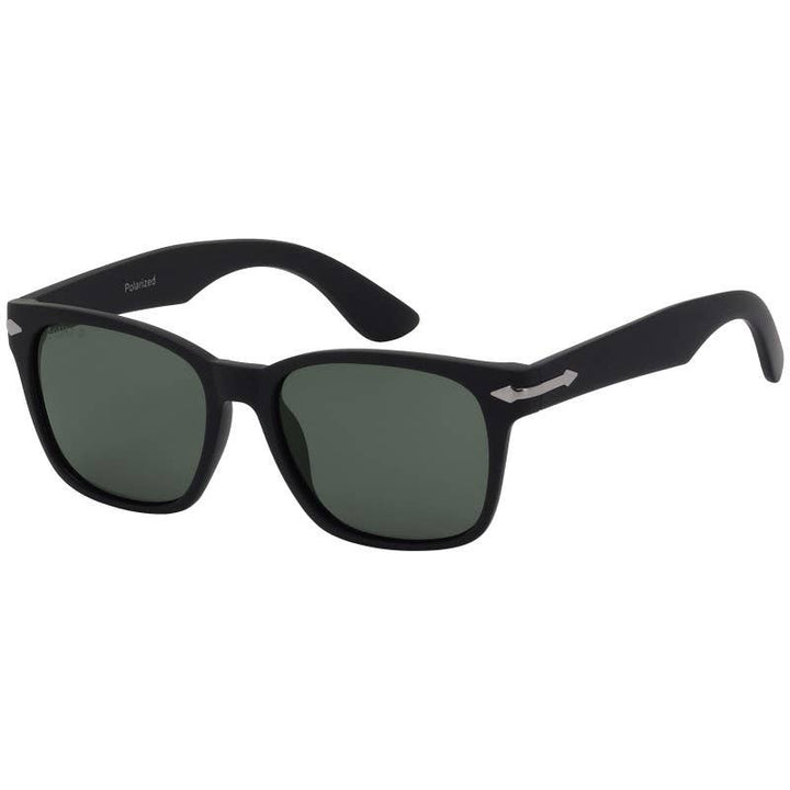 Squad Square UV400 Polarized Sunglasses for Men - Black - Solbriller fra Squad Eyewear hos The Prince Webshop
