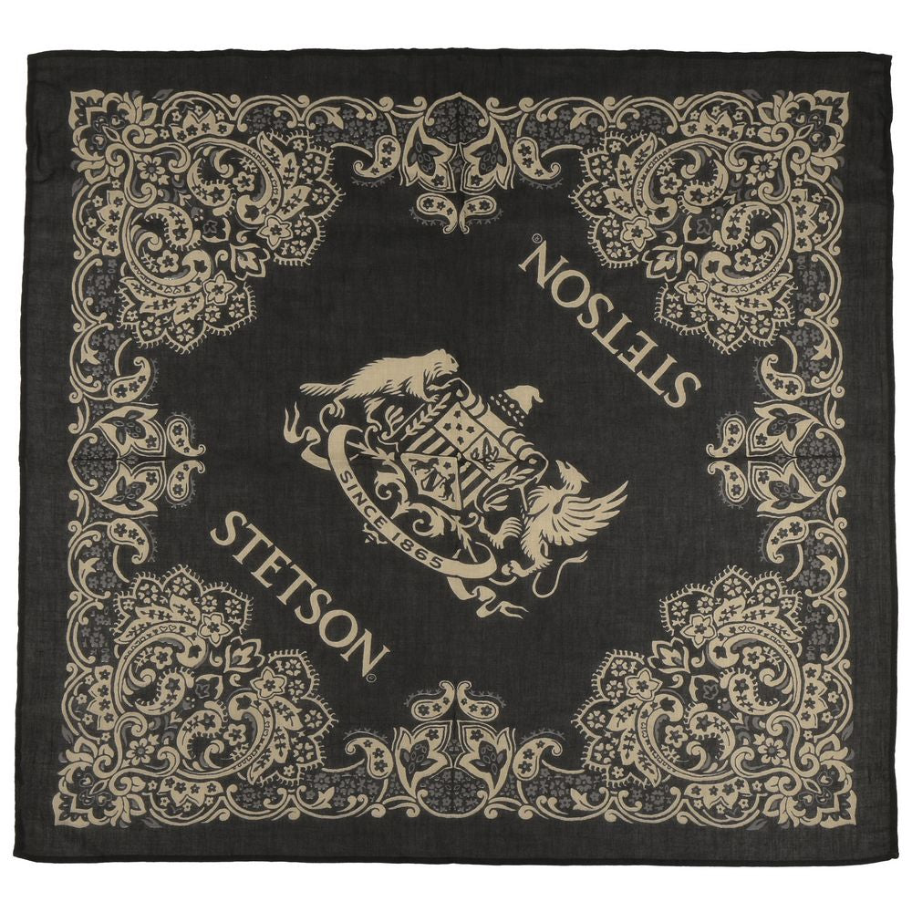 STETSON bandana - 100% Bomuld - Black - Bandana fra Stetson hos The Prince Webshop