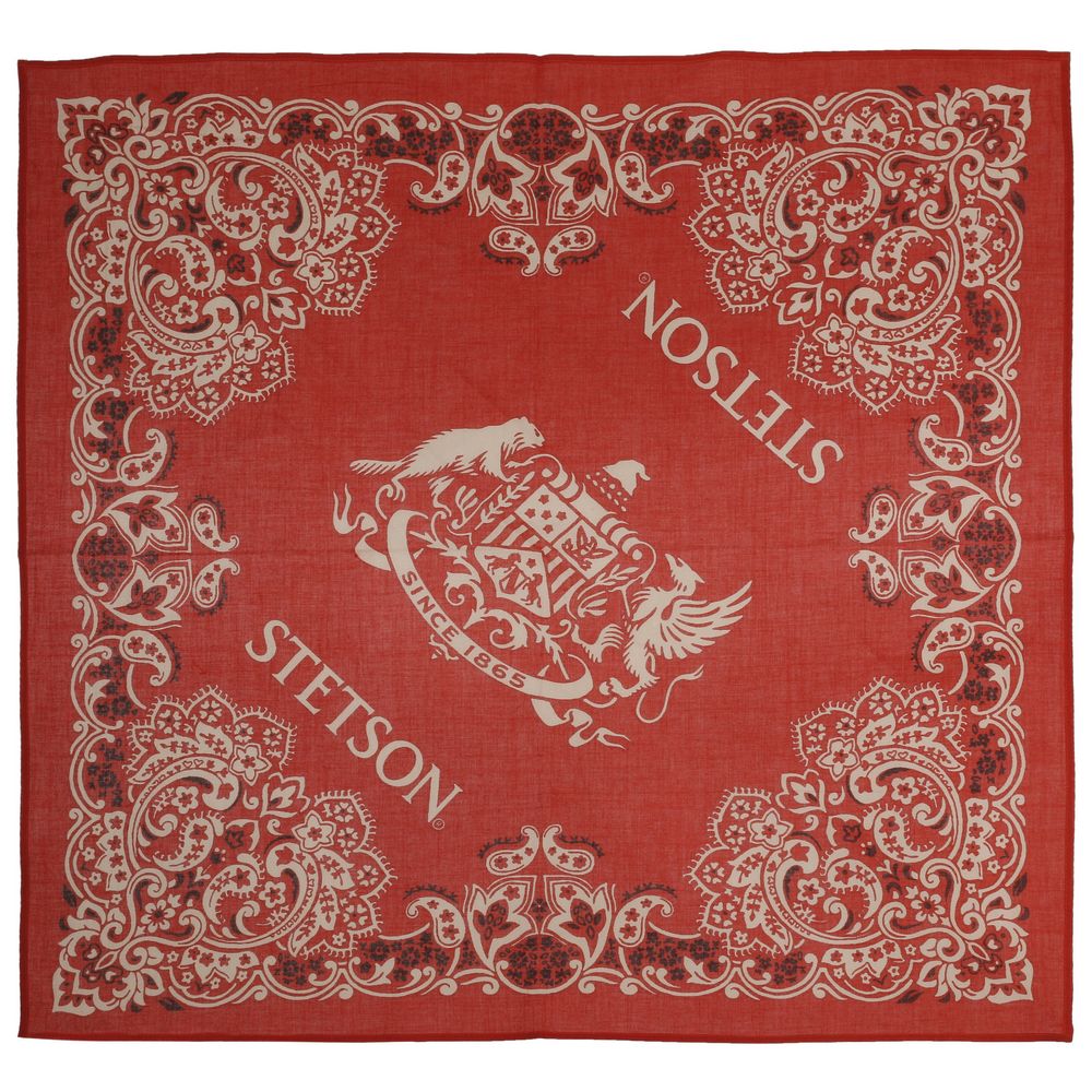 STETSON bandana - 100% bomuld - Red - Bandana fra Stetson hos The Prince Webshop