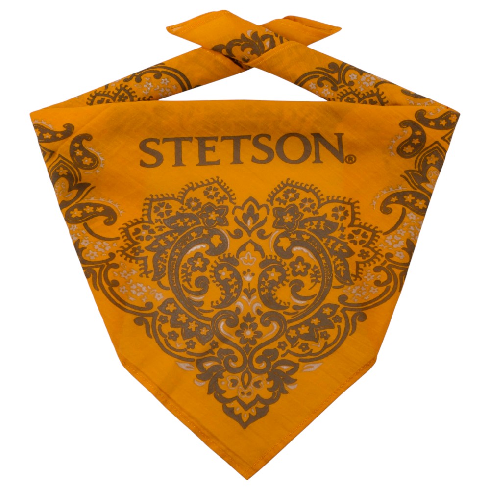 STETSON bandana - 100% bomuld - Orange - Bandana fra Stetson hos The Prince Webshop
