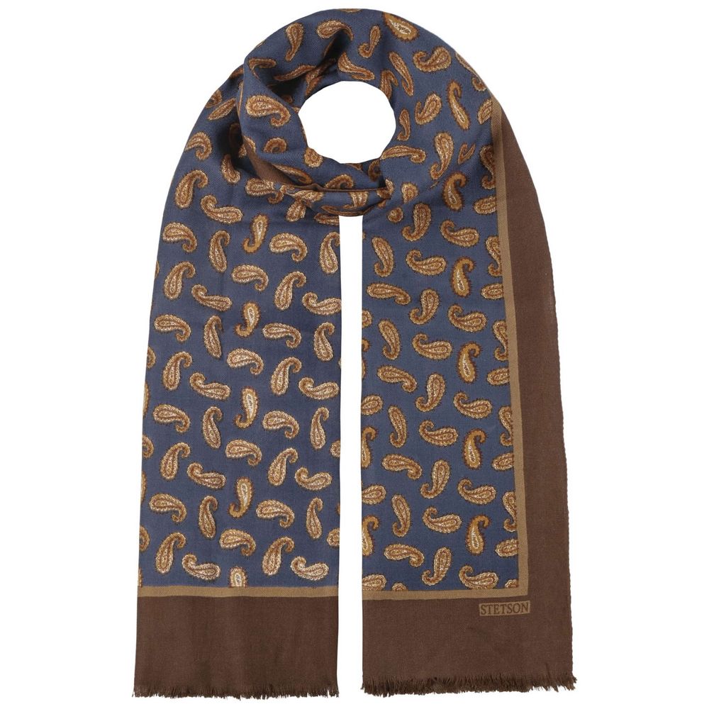 Stetson Scarf Wool Small Paisley - Halstørklæde fra Stetson hos The Prince Webshop