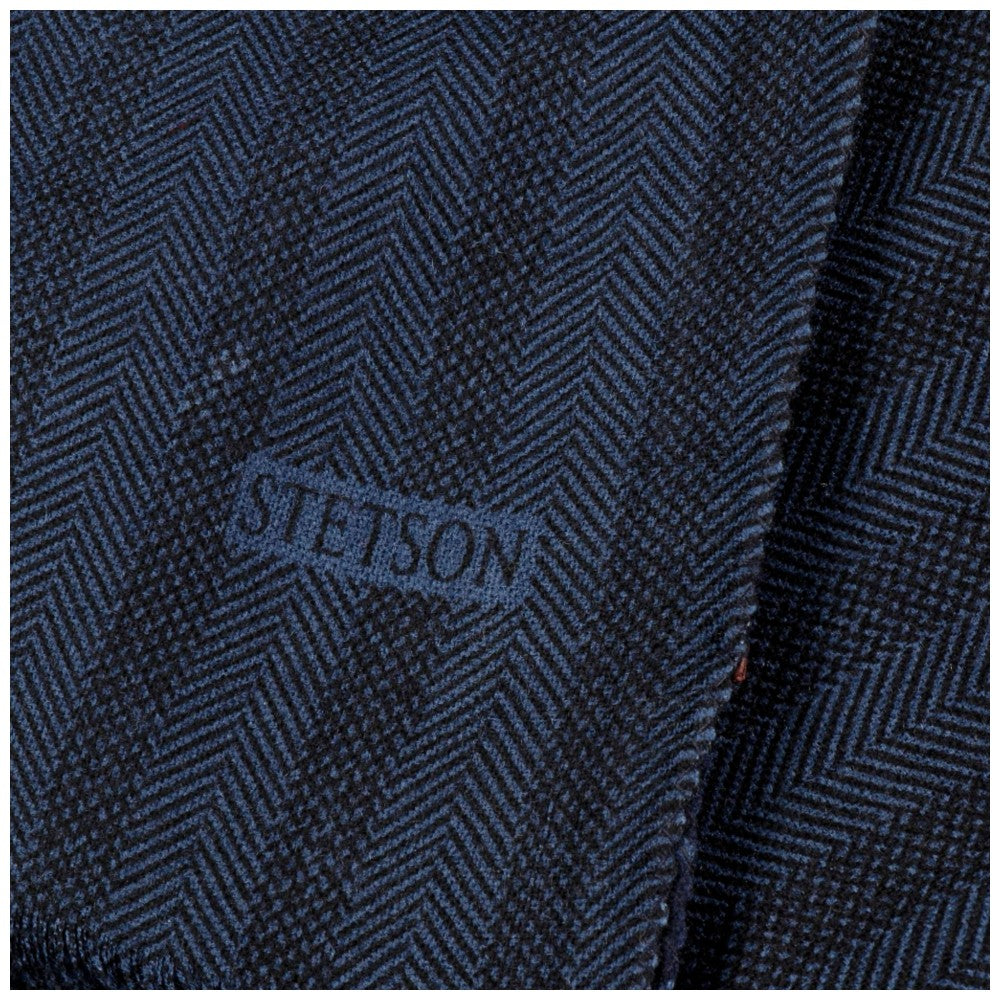 Stetson Scarf Wool Herringbone Patch
