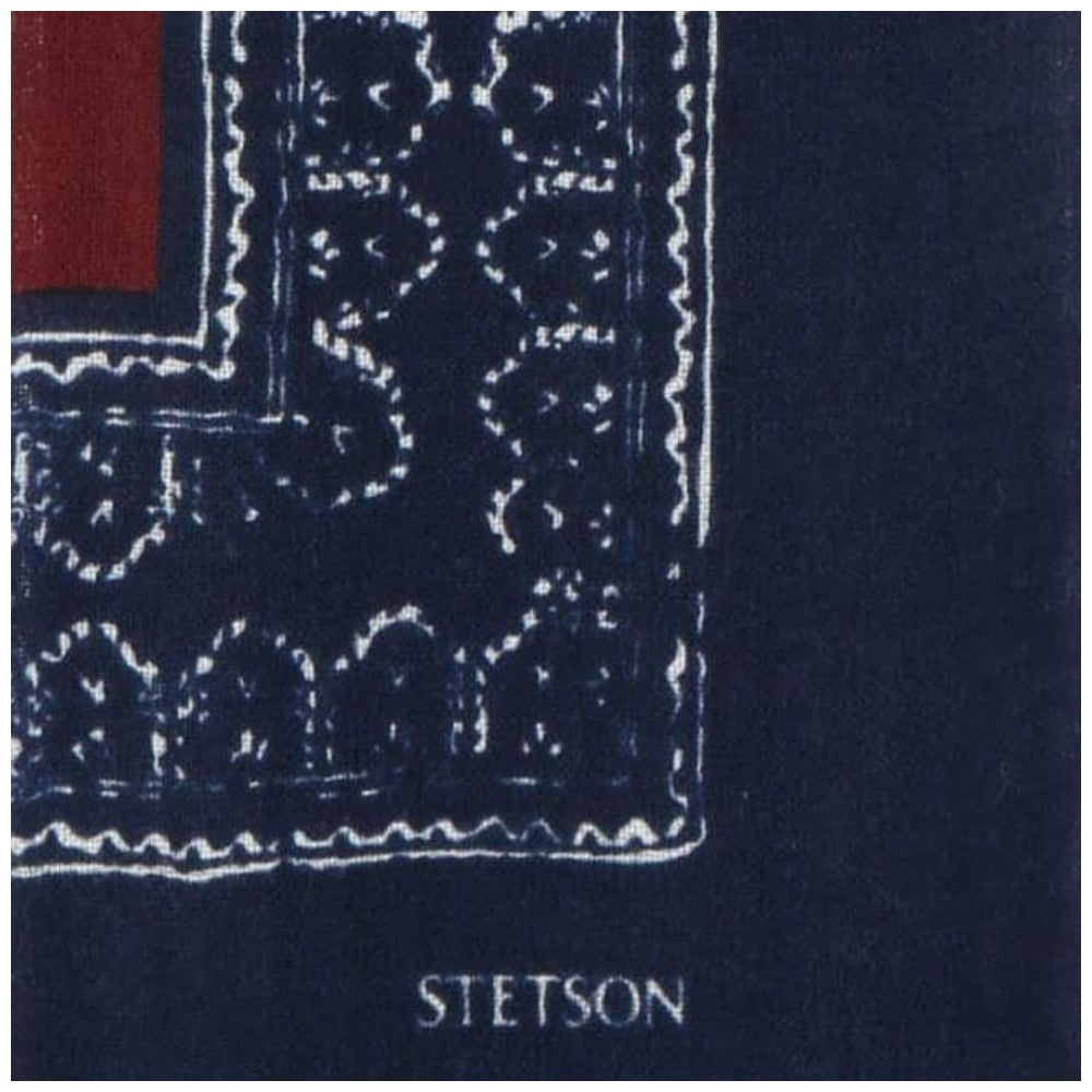 Stetson Scarf Wool Ornaments Navy Rust
