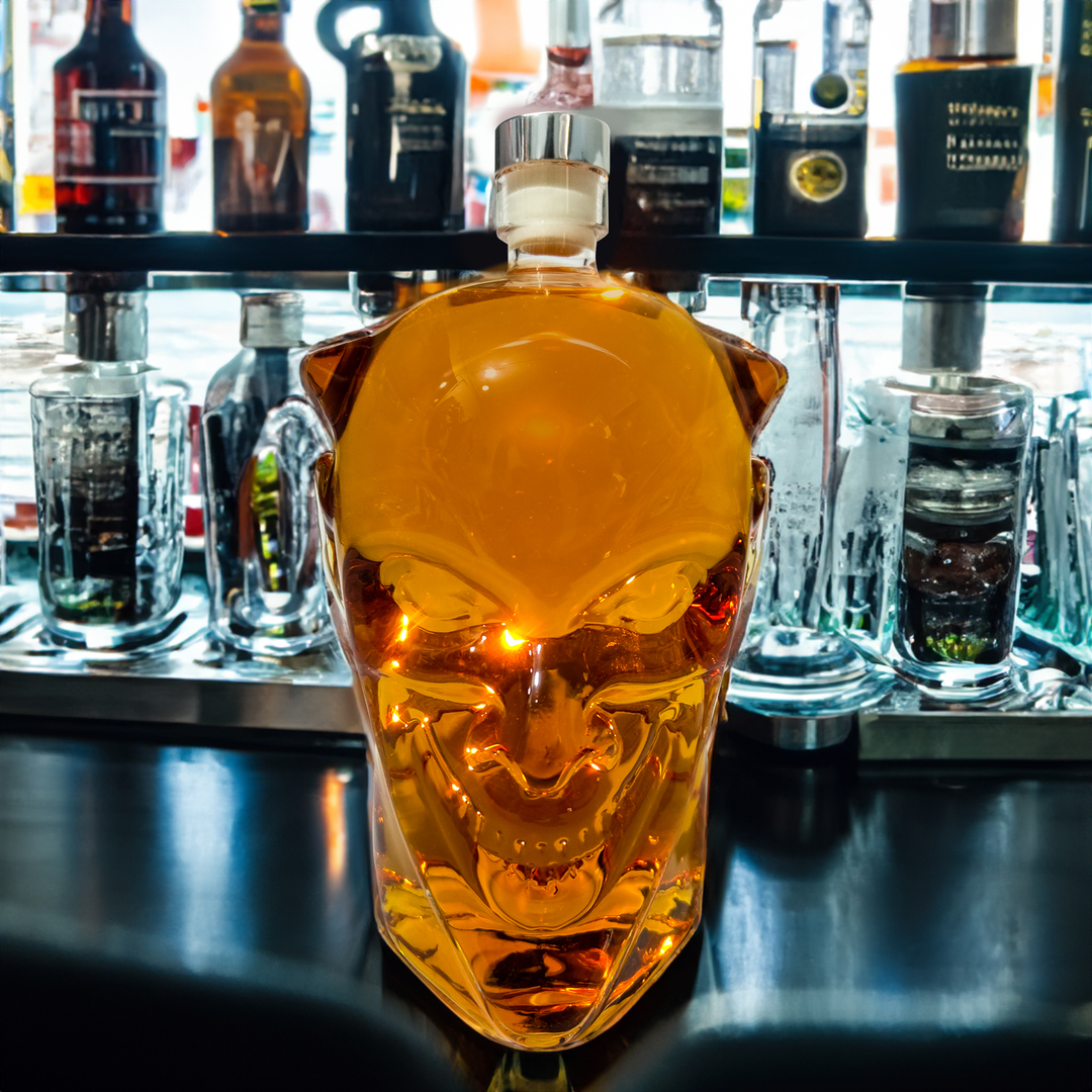 Devil Karaffel - form som djævlehovede