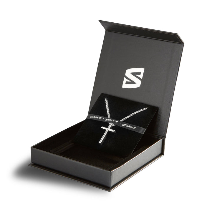 Trust Halskæde med Kors Vedhæng i Rustfrit Stål - 3 farver - Halskæde fra SERASAR hos The Prince Webshop