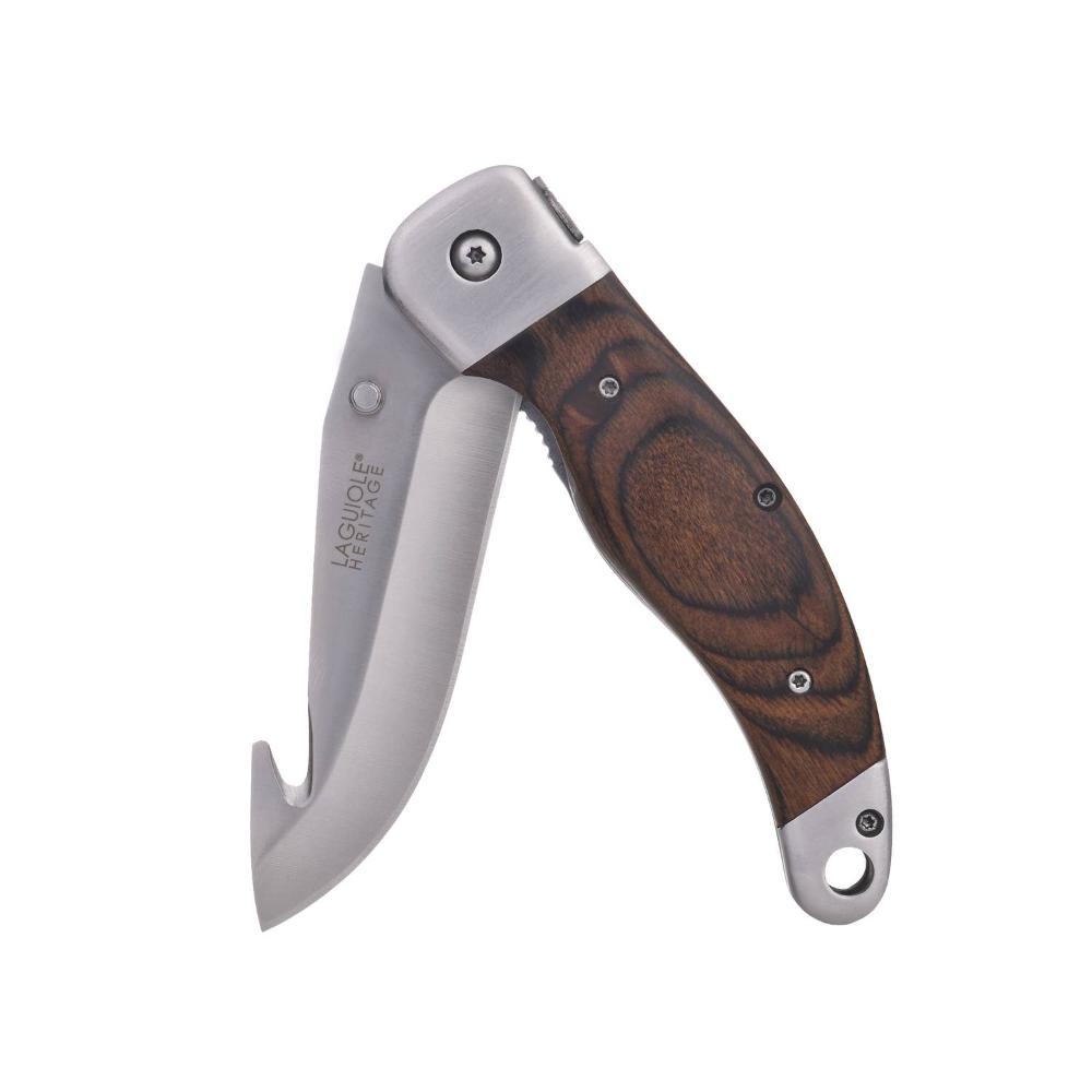 LAGUIOLE HERITAGE Jagt Lommekniv med Sort Læderetui - Lommekniv fra LAGUIOLE HERITAGE hos The Prince Webshop