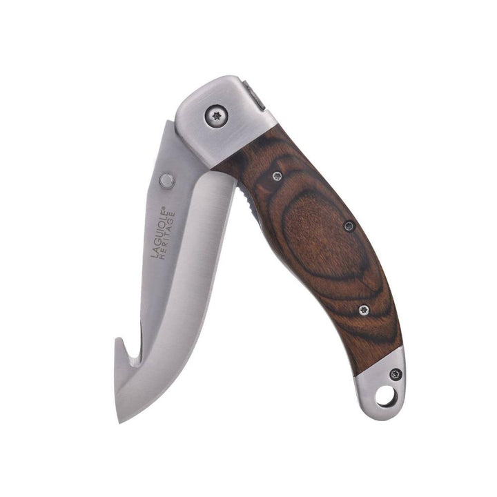 LAGUIOLE HERITAGE Jagt Lommekniv med Sort Læderetui - Lommekniv fra LAGUIOLE HERITAGE hos The Prince Webshop