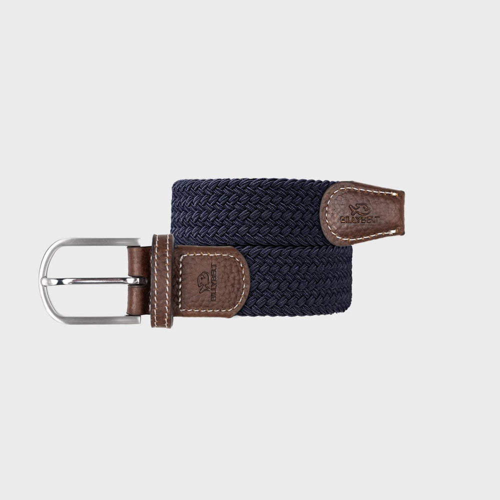 BILLYBELT Navy Blue Woven Elastic Belt - Elastisk Komfort Bælte - Bælte fra BILLYBELT hos The Prince Webshop