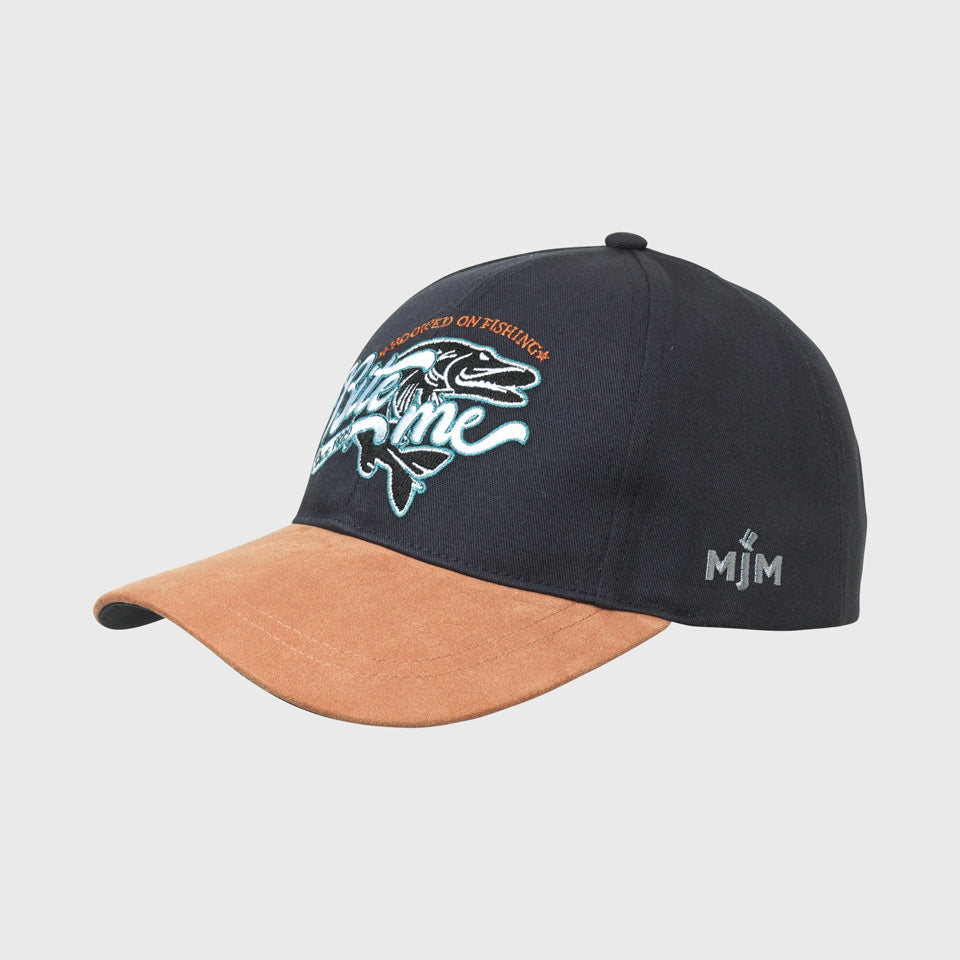 MJM Bite Me Organic Cotton Navy Baseball Cap - Baseball Cap fra MJM Hats hos The Prince Webshop