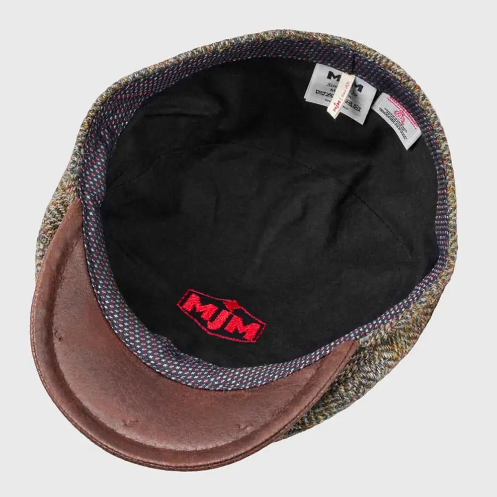 MJM Bang 32 Harris Tweed Green Herringbone Sixpence