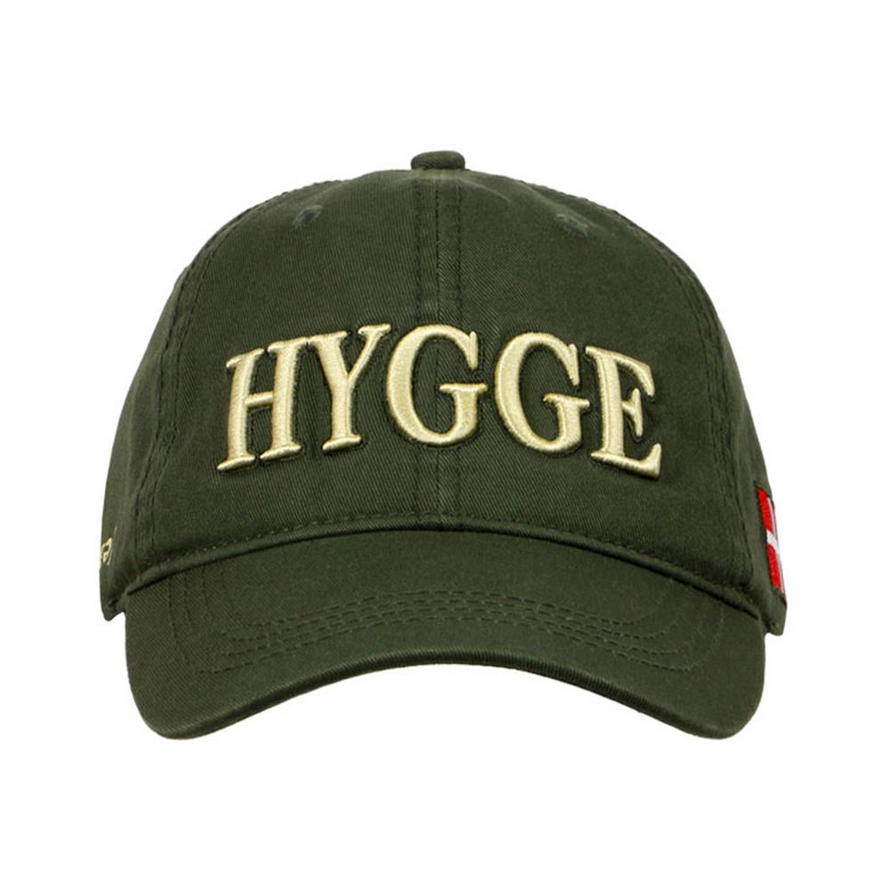 Danish HYGGE Baseball Cap - Grøn - Baseball Cap fra Memories of Denmark hos The Prince Webshop