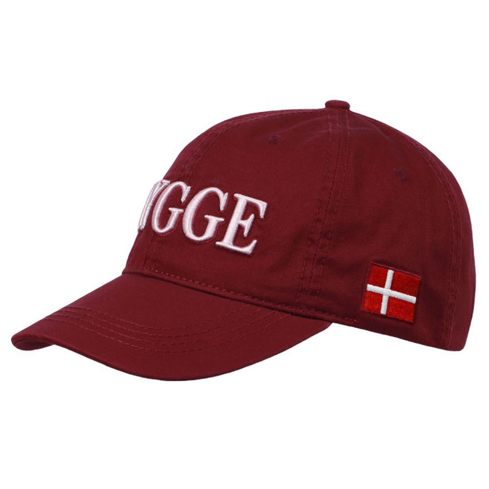 Danish HYGGE Baseball Cap - Rød - Baseball Cap fra Memories of Denmark hos The Prince Webshop