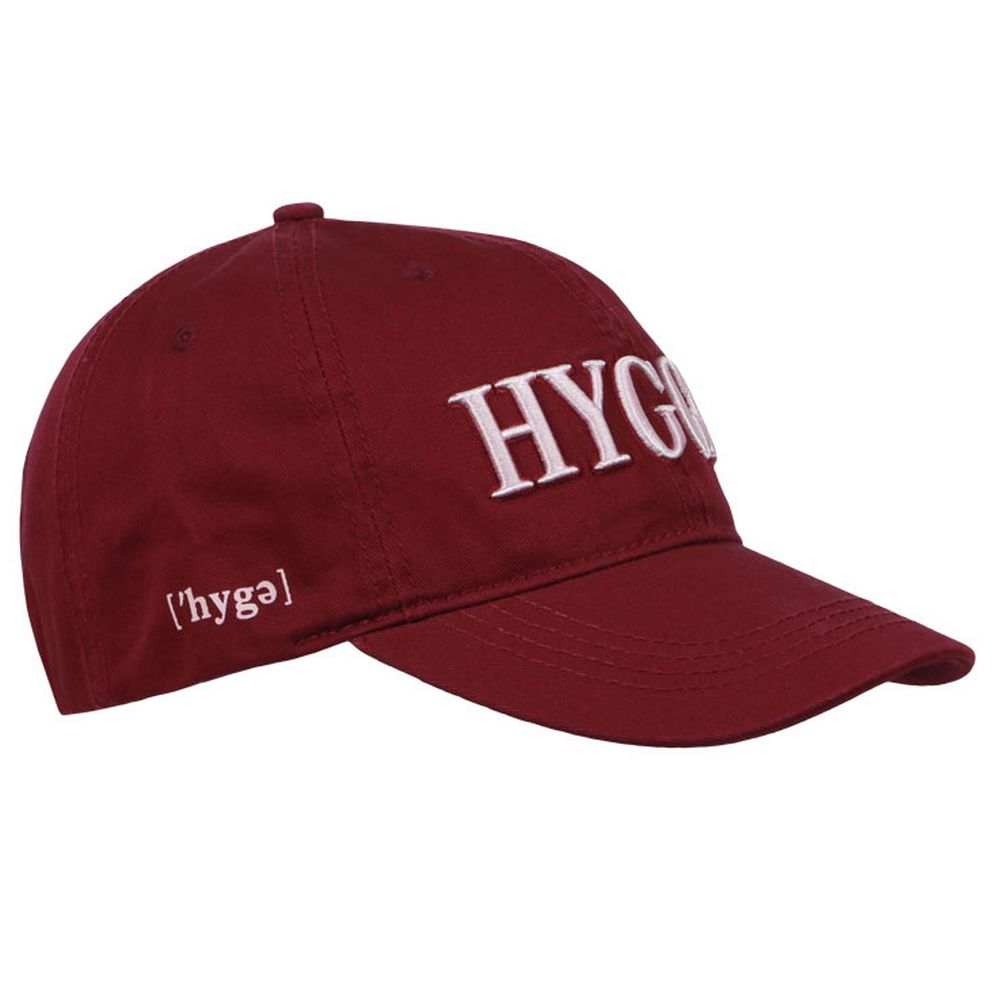 Danish HYGGE Baseball Cap - Rød - Baseball Cap fra Memories of Denmark hos The Prince Webshop