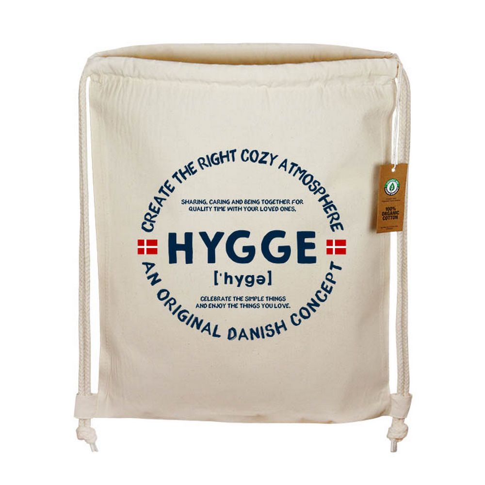 Danish HYGGE Gymnastik taske - Natur - Tasker fra Memories of Denmark hos The Prince Webshop