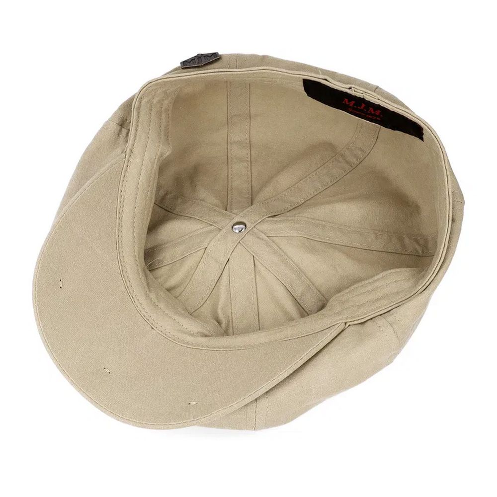 MJM Gouda Beige Pesty Cotton Flat Cap