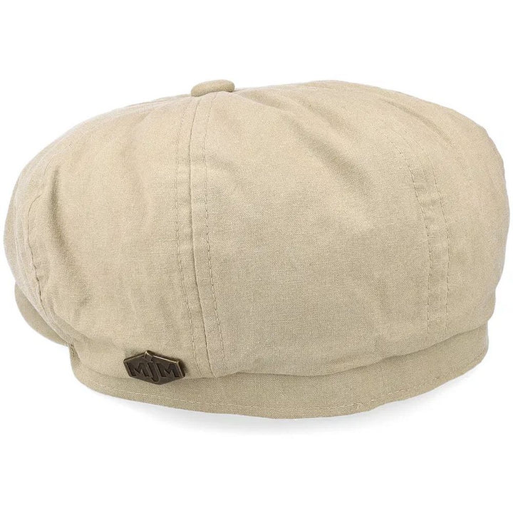 MJM Gouda Beige Pesty Cotton Flat Cap