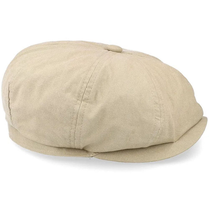 MJM Gouda Beige Pesty Cotton Flat Cap