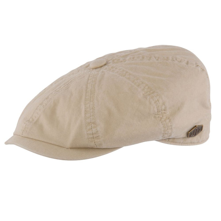MJM Gouda 58027 – Beige Pesty Cotton Sixpence – litteä lippalakki MJM Hatsilta The Prince Webshopissa