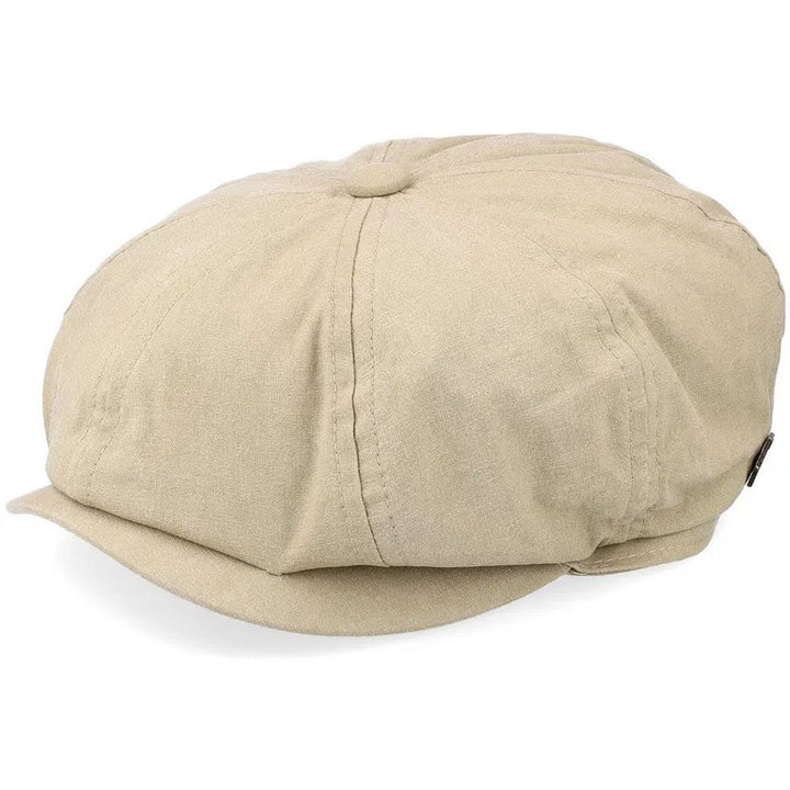 MJM Gouda Beige Pesty Cotton Flat Cap