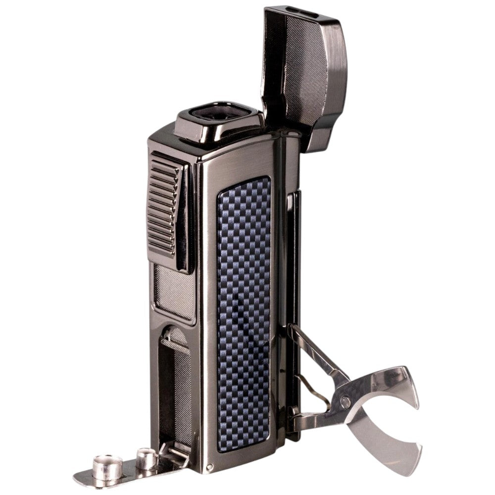 Cigar Lighter PASSATORE "Madder Max" 4 Jet Flammer + Tools