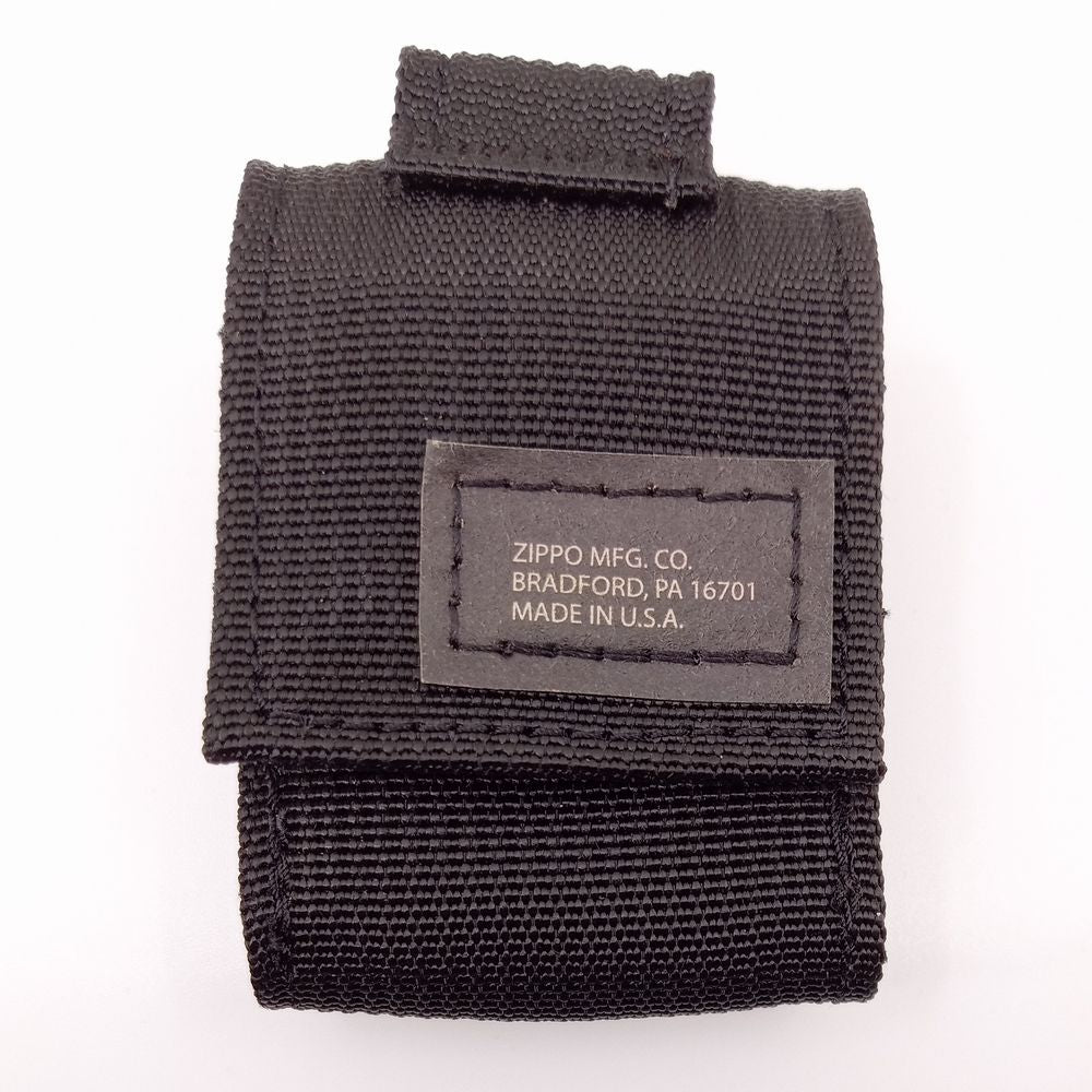 Zippo Molle Pouch OD Black + Black Crackle Lighter - Gave Ide fra Zippo hos The Prince Webshop