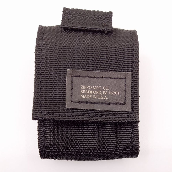 Zippo Molle Pouch OD Black + Black Crackle Lighter - Gave Ide fra Zippo hos The Prince Webshop