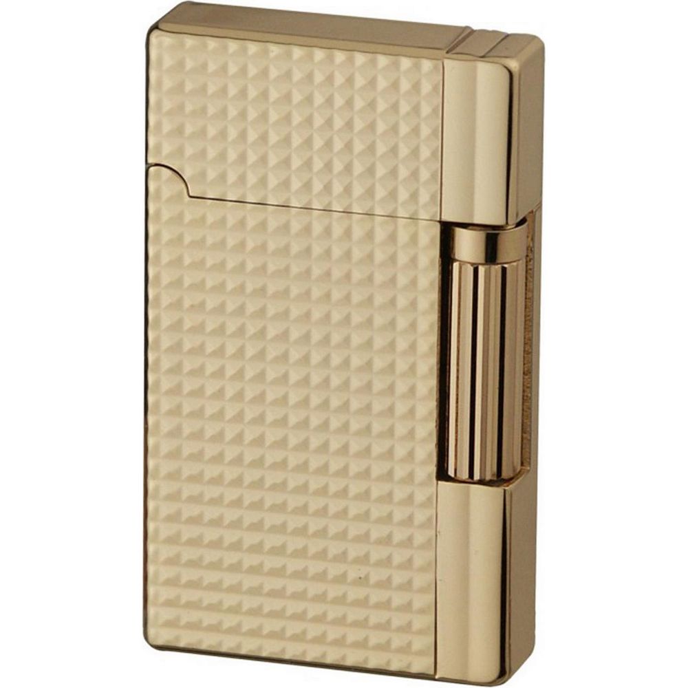 JEAN CLAUDE Flint Lighter DUSTIN - Gold Waffle - Lighter fra Jean Claude hos The Prince Webshop