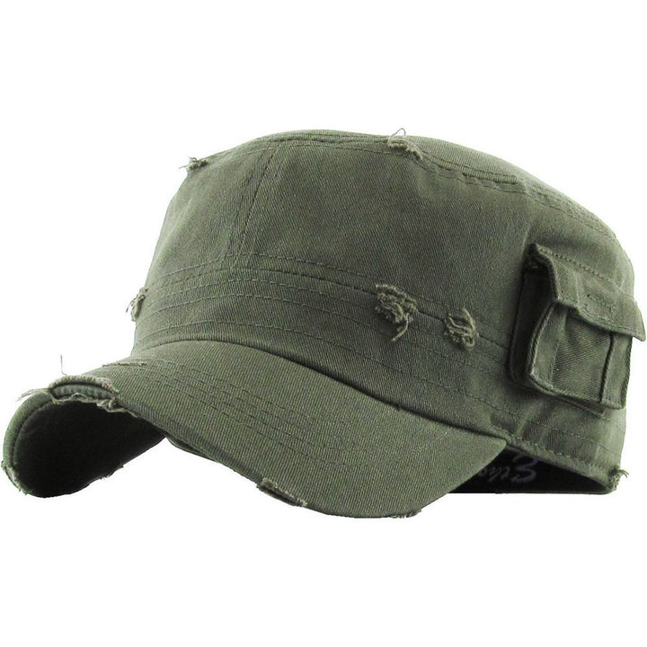 Ethos Army Cadet Cap i 100% Bomuld Distressed - 4 FARVER - Army Cap fra Ethos hos The Prince Webshop
