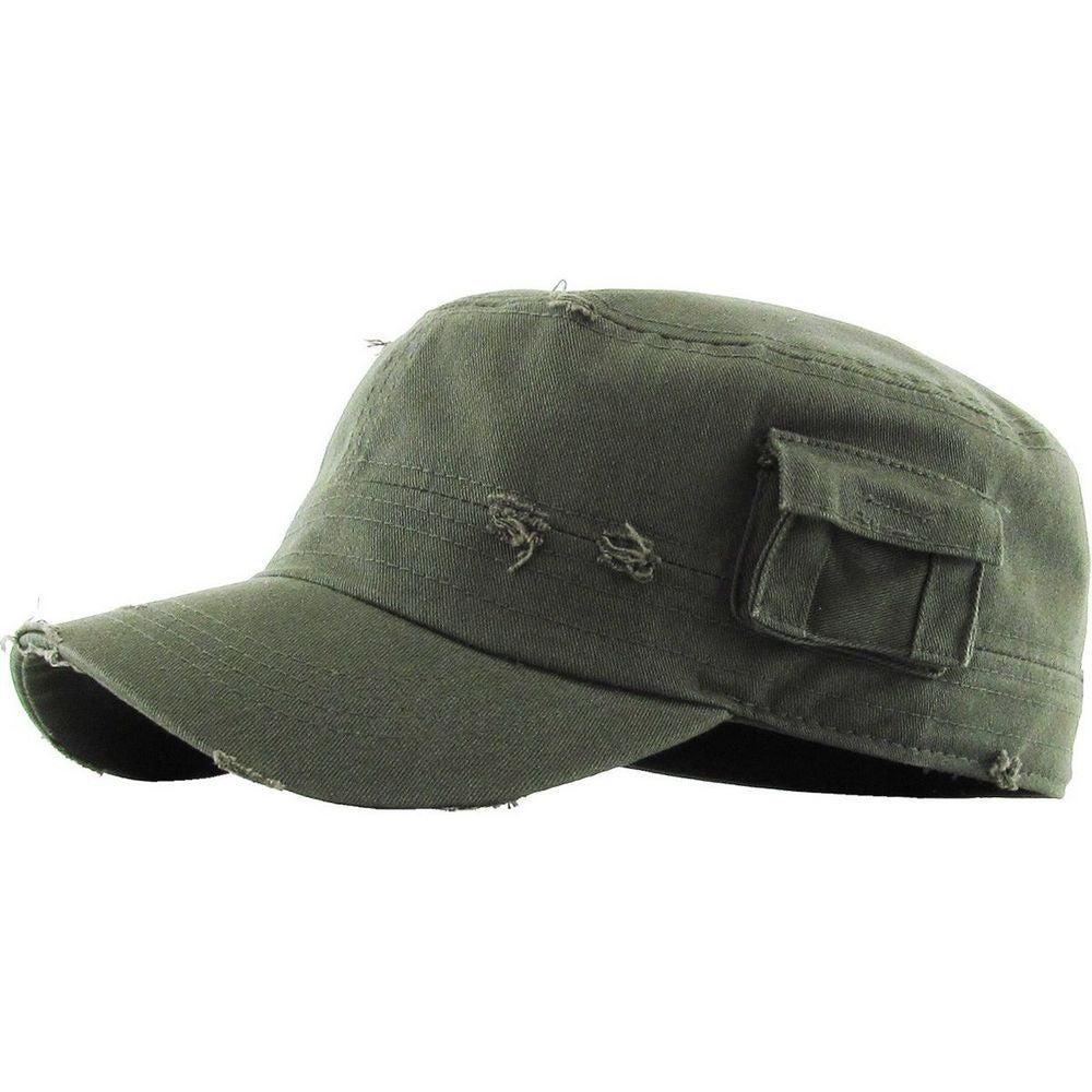 Ethos Army Cadet Cap i 100% Bomuld Distressed - 4 FARVER - Army Cap fra Ethos hos The Prince Webshop