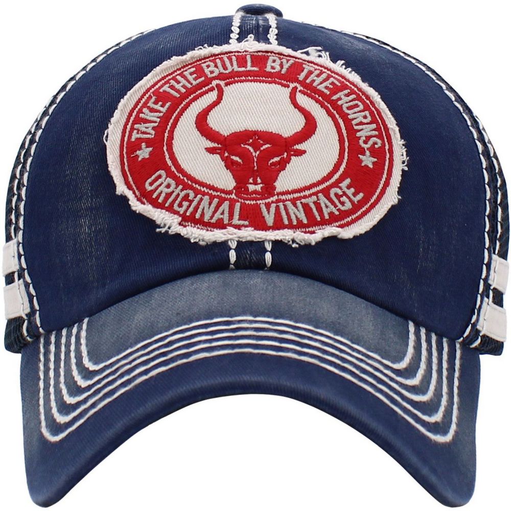 LONGHORN BULL VINTAGE BALLCAP - Blå - Baseball Cap fra Ethos hos The Prince Webshop