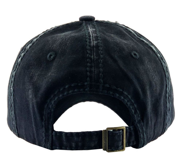 WOMEN WANT ME FISH FEAR ME VINTAGE BALLCAP - BLACK - Baseball Cap fra Ethos hos The Prince Webshop