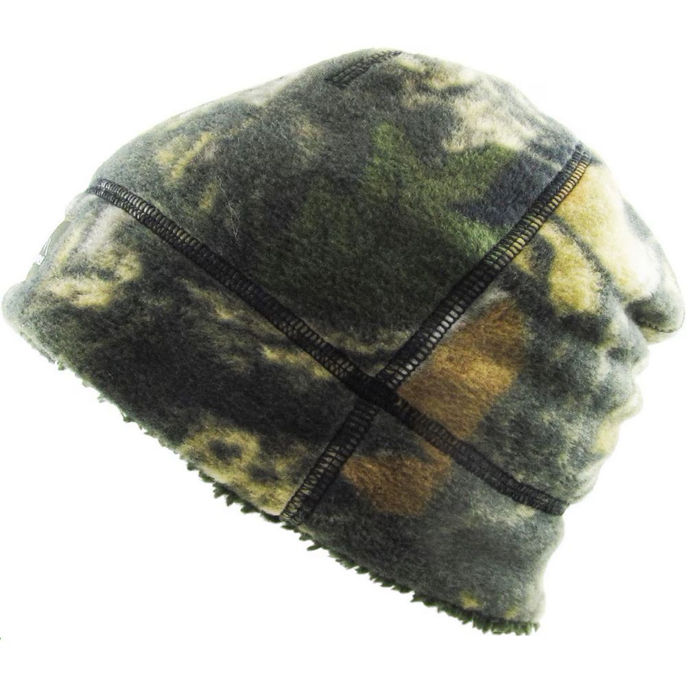 OUTDOOR BEANIE SHERPA FLEECE LINED - Grøn Camo - Hue fra Ethos hos The Prince Webshop