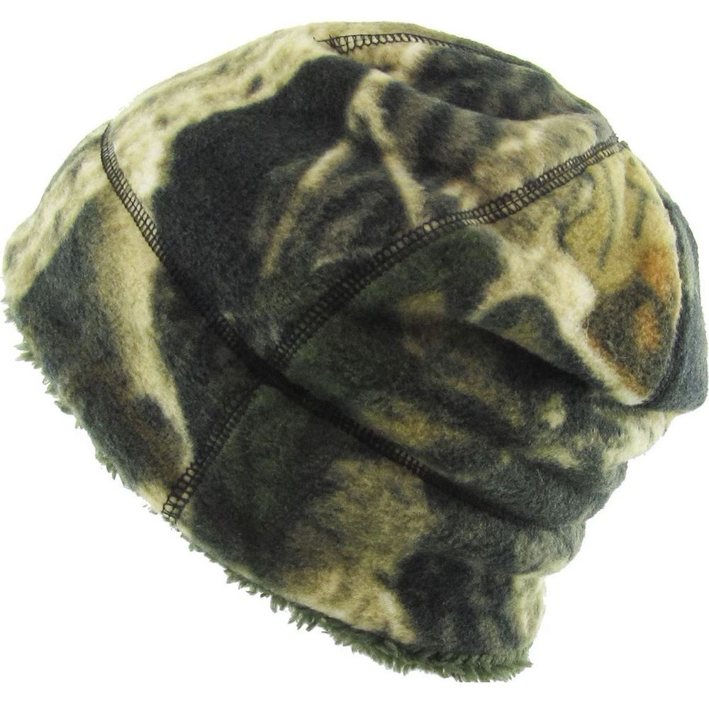 OUTDOOR BEANIE SHERPA FLEECE LINED - Grøn Camo - Hue fra Ethos hos The Prince Webshop