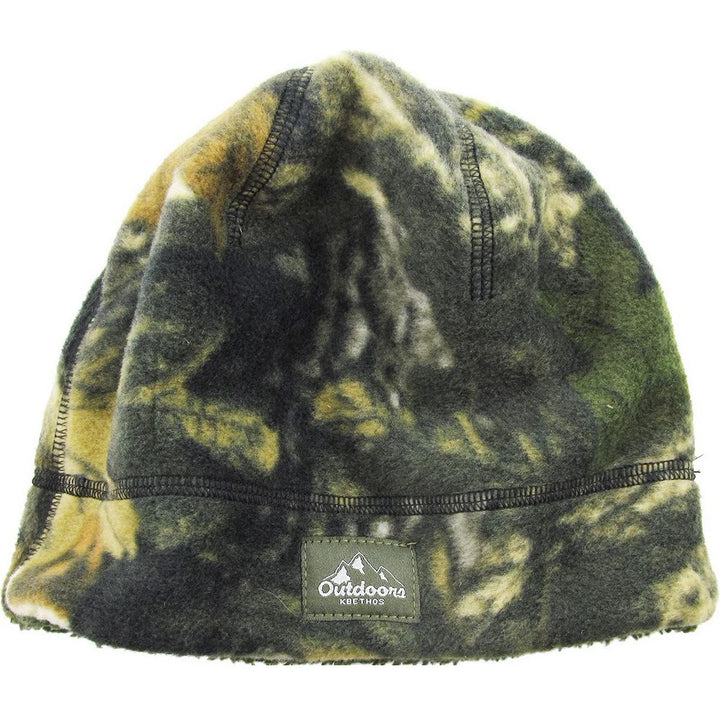 OUTDOOR BEANIE SHERPA FLEECE LINED - Grøn Camo - Hue fra Ethos hos The Prince Webshop