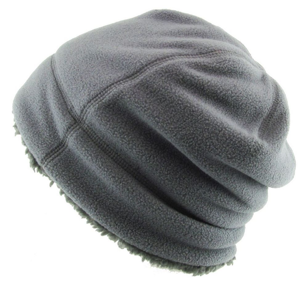 OUTDOOR BEANIE SHERPA FLEECE LINED - Grå Hue - Hue fra Ethos hos The Prince Webshop