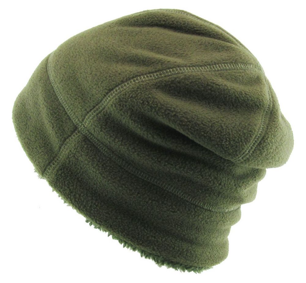 OUTDOOR BEANIE SHERPA FLEECE LINED - Grøn Hue - Hue fra Ethos hos The Prince Webshop