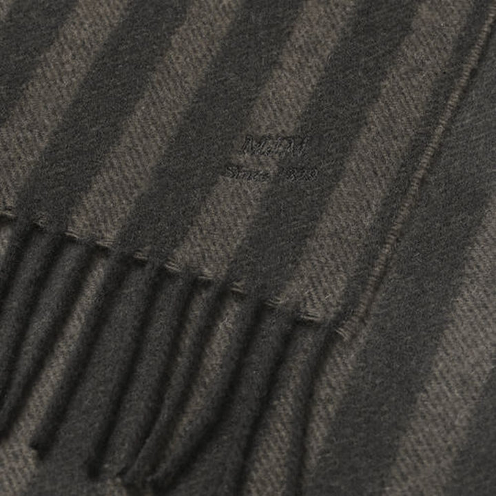 MJM Scarf Bryan Wool Brown/Navy - 100% Wool - Halstørklæde fra M.J. MICHAELSEN A/S hos The Prince Webshop