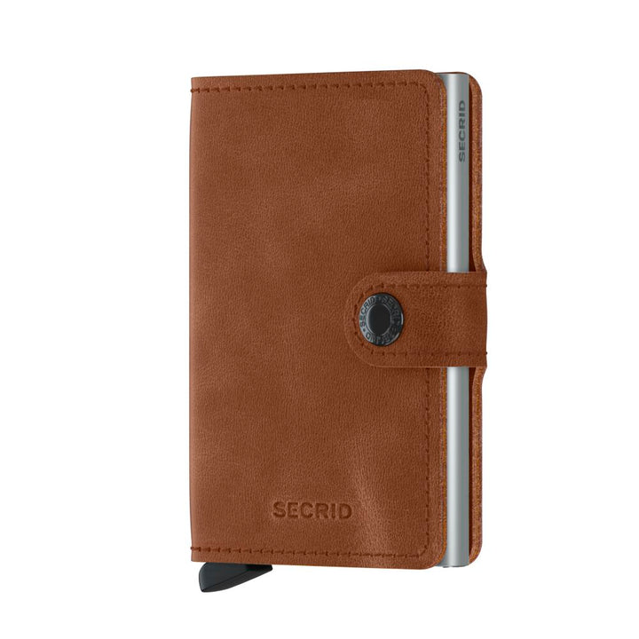 SECRID SLIMWALLET VINTAGE Cognac & Silver - Kortholder fra SECRID hos The Prince Webshop