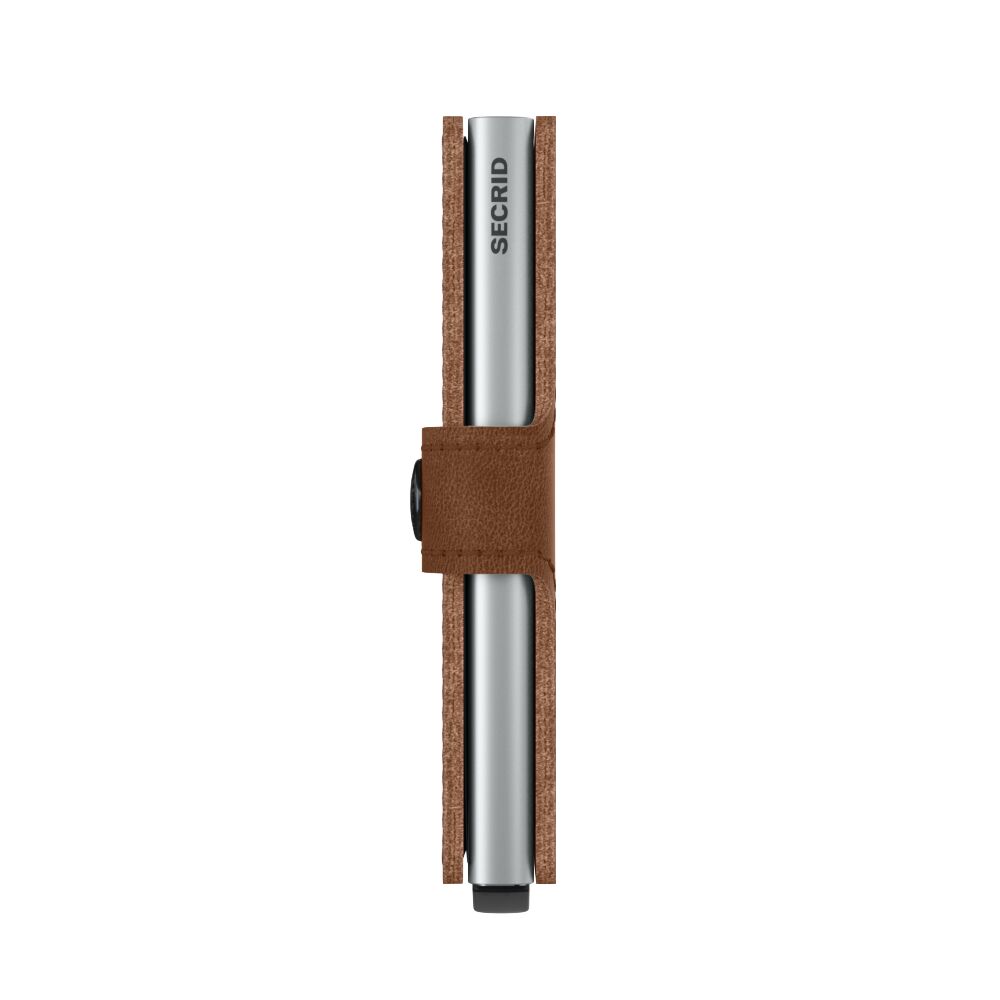 SECRID SLIMWALLET VINTAGE Cognac & Silver - Kortholder fra SECRID hos The Prince Webshop