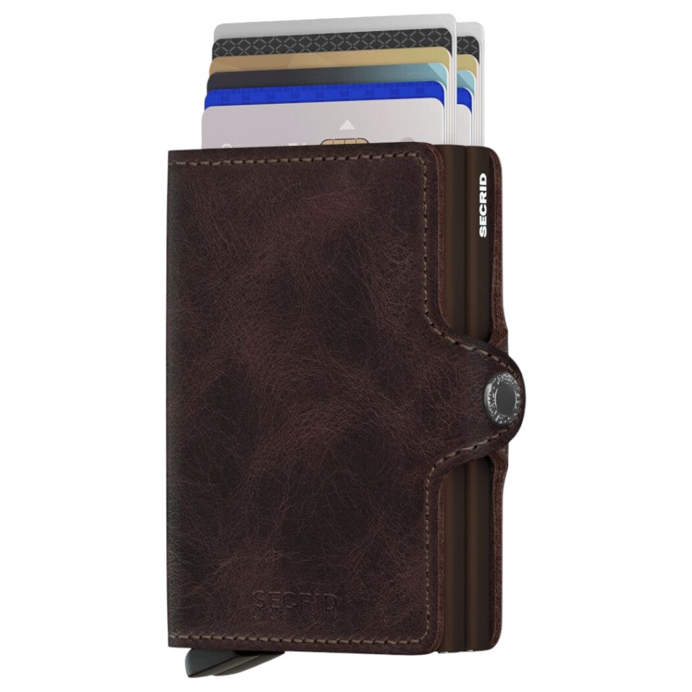 SECRID 
Twinwallet Vintage Chocolate - Kortholder fra SECRID hos The Prince Webshop
