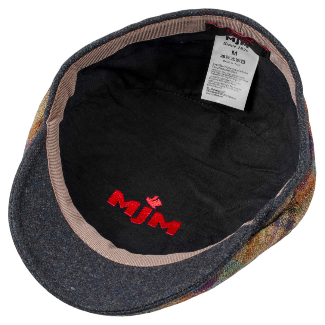 MJM Jordan 32 Virgin Wool Beige Check Sixpence - Flat Cap fra MJM Hats hos The Prince Webshop