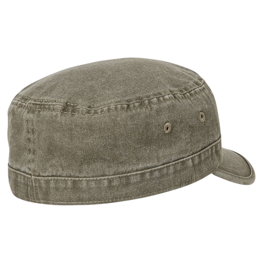 MJM CUBA Army Cap Dyed Cotton Twill - Grøn - Army Cap fra MJM Hats hos The Prince Webshop