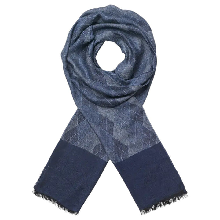 MJM Jake Fashion Scarf - Blåt Harlequin Sommer Tørklæde - Halstørklæde fra M.J. MICHAELSEN A/S hos The Prince Webshop