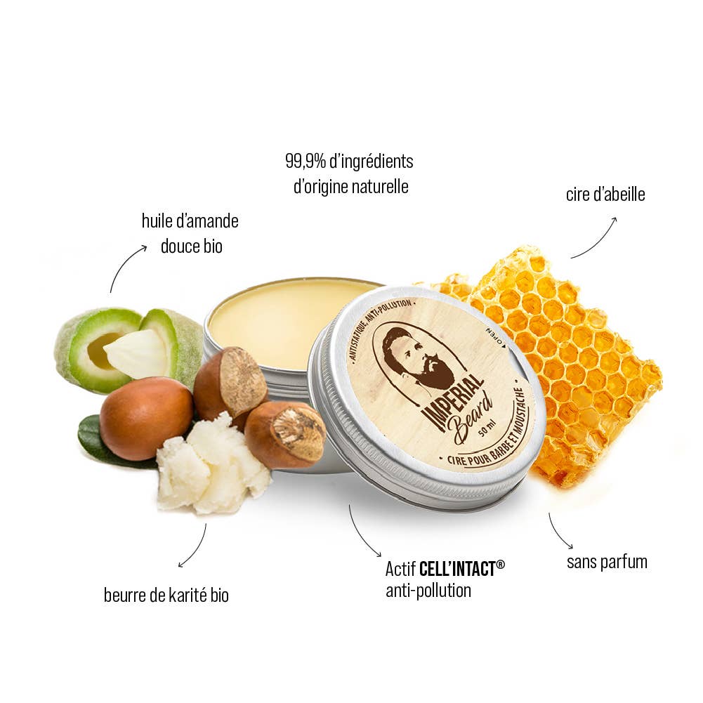 Imperial Beard Fugtgivende Voks til Skæg og Overskæg - 50 ml