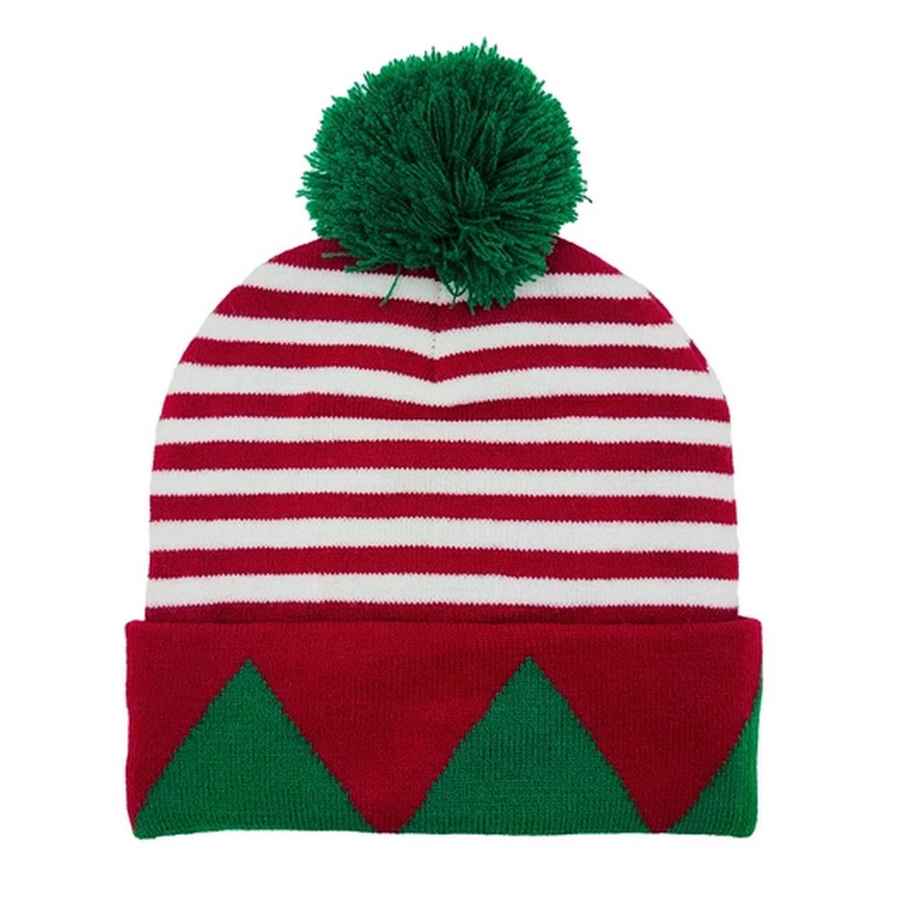 Snazzy Santa Elf Beanie Hue - med BLINK - Hue fra Snazzy Santa hos The Prince Webshop