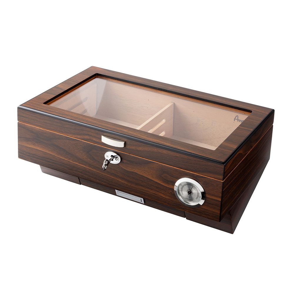 Angelo Gastro Cigar Humidor med Vindue, Lås og Skuffe - Cigar Humidor fra Angelo hos The Prince Webshop