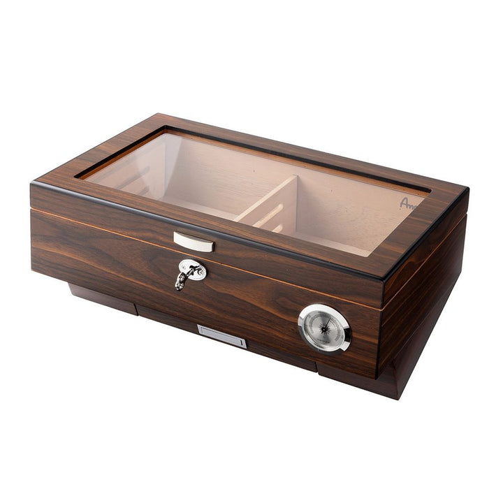 Angelo Gastro Cigar Humidor med Vindue, Lås og Skuffe - Cigar Humidor fra Angelo hos The Prince Webshop