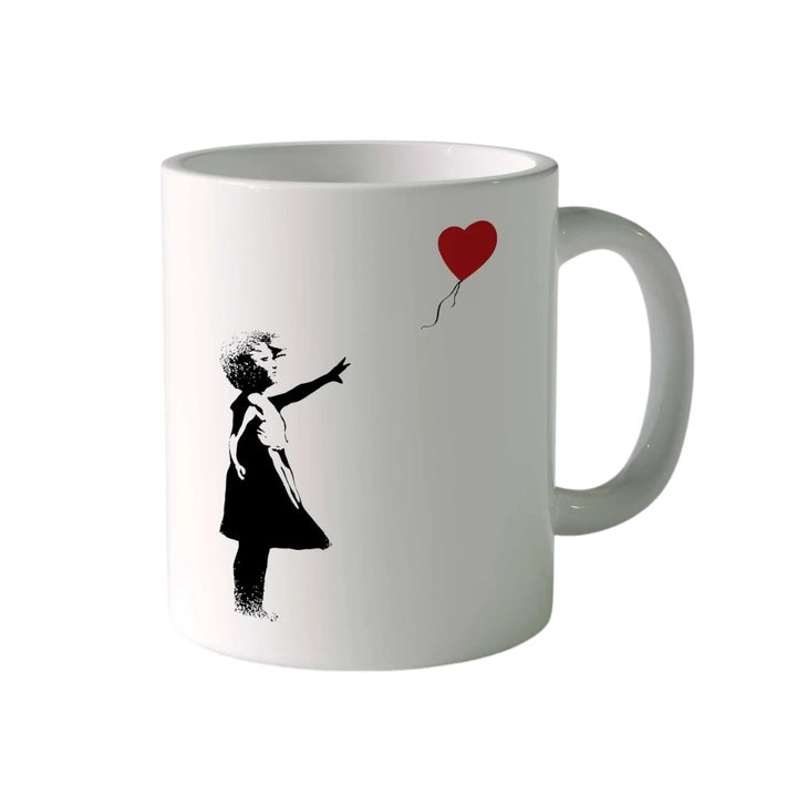 Banksy Ceramic Mug 325ml - Girl With Red Balloon - Krus fra URBAN.ITY hos The Prince Webshop