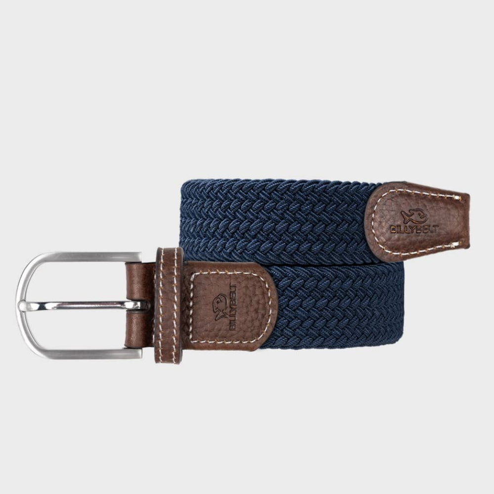 BILLYBELT Slate Blue Woven Elastic Belt - Elastisk Komfort Bælte - Bælte fra BILLYBELT hos The Prince Webshop